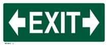 Exit sign with LH & RH direction arrows (24m)